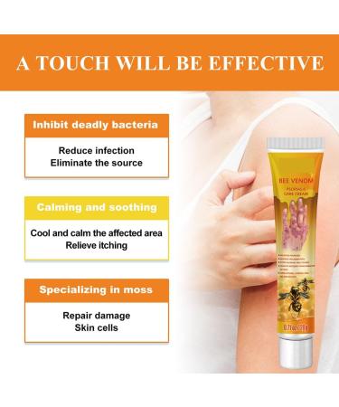 RJDJ Bee Venom Psoriasis Treatment Cream - Professional New Zealand Formula for All Skin Types (5PC) - Buy Online on GoSupps.com