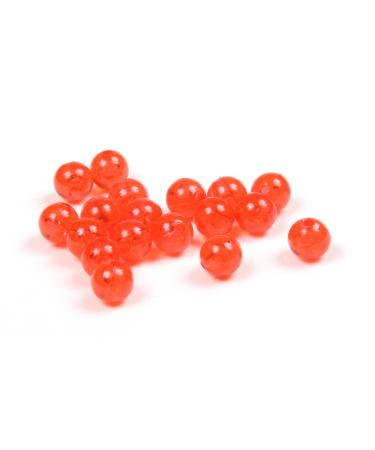 Sea Striker Round Fishing Beads | Plastic Rig Beads, Fishing Bait Red One Size