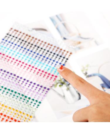 3 Sheets Face Pearls Stickers - Self-Adhesive Rhinestones & Gems for Festival Makeup | Colorful Mermaid Diamonds & Jewels for Kids - Nail Eye & Body Decorations - Buy Online on GoSupps.com