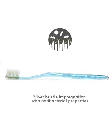 Buy Antibacterial Toothbrush with Silver Bristles & Blue Handle | Best International Shipping - Buy Online on GoSupps.com