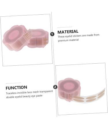FOMIYES 1 Set Double Eyelid Sticker Makeup Tape Double Eyelid Tape Adhesive Eyelid Stickers Eye Gel Lace - Buy Online on GoSupps.com