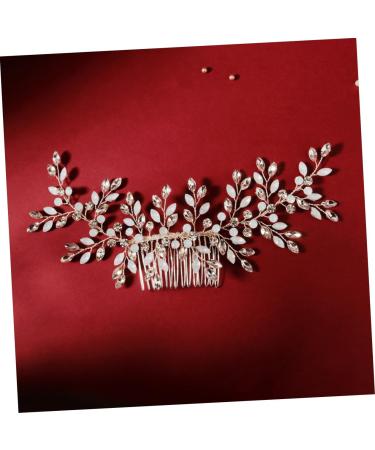 FRCOLOR Bridal Hair Comb Crystal Hair Comb Wedding Hair Comb Bridal Hair Accessory Bridal Headdress Hair Comb for Bride - Buy Online on GoSupps.com