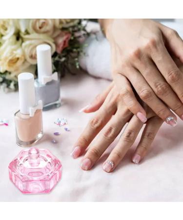 Hexagonal Dappen Dish Cup Crystal Glass Glassware Tool for Nail Art Manicure Care Glass Dappen Dish - Buy Online on GoSupps.com