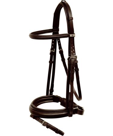 St bben 2300 Leitrim Ebony Warmblood Bridle with French Noseband - Premium International Shipping - Buy Online on GoSupps.com