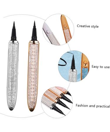 DRESSOOS 2pcs Diamond Eyeliner Diamond Kits Liquid Eye Liner Eye Grooming Pens Cosmetic Retouching Pen 1 count (Pack of 1) Assorted Color - Buy Online on GoSupps.com