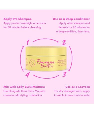 Umberto Giannini Curl Jelly Scrunching Frizz Solution Gel & Coily Banana Butter Repair Restore Leave-in Conditioner Refresh - Refreshing Styling Spray Vegan Cruelty Free 3 Piece Set - Buy Online on GoSupps.com