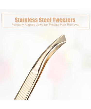 VOCOSTE Anti Slip Eyebrow Clip for Eyebrow Combing Gold Tone 3.31"x0.28" - Buy Online on GoSupps.com