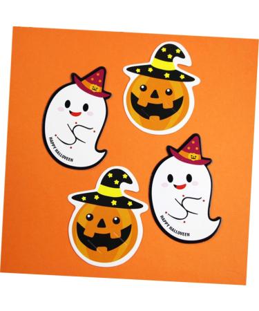 OFFSCH 50pcs Halloween Candy Tag Lollipop Decoration Lollipop Card Halloween Decor Packaging Decoration Card Lollipop Packaging Card Tooth Charms Message Card Pencil Caps Pumpkin Ghost - Buy Online on GoSupps.com
