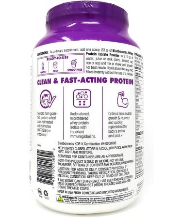 Bluebonnet Whey Protein Isolate - Natural Chocolate 2 lbs | High-Quality Protein Supplement - Buy Online on GoSupps.com