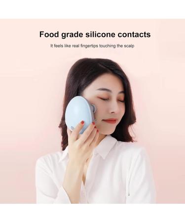 Layhou Electric Scalp Massager - Wireless Head Massage Device with 4 Kneading Heads for Stress Relief - Portable Blue Handheld Massager for Muscles Back Shoulders and Calves - Buy Online on GoSupps.com