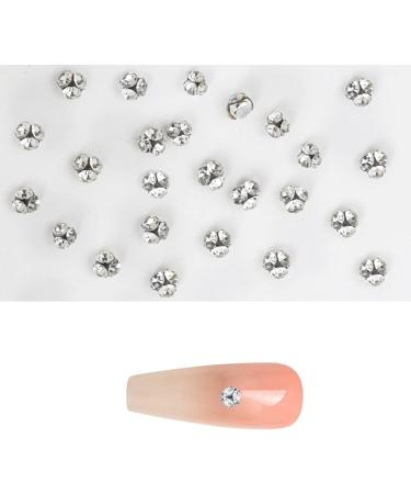 Nail Clear Nails Art White Nail Gems Nail Rhinestones Nails Art Decorations For Acrylic Nails Nails Art White Nail Crystals Gems Clear Nail Rhinestones For Wedding 8mm - Buy Online on GoSupps.com