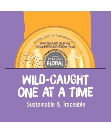 Raincoast Trading Global Chunk Albacore Tuna in Water White Tuna Sea Salt Certified Sustainable Wild Caught Pole and Line High Protein Keto Diet - Case of 12 142g Cans - Buy Online on GoSupps.com