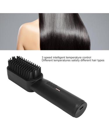 Focket Ionic Straightening Brush - Adjustable Temperature Hair Straightener for All Hair Types (Black) | Fast International Shipping - Buy Online on GoSupps.com