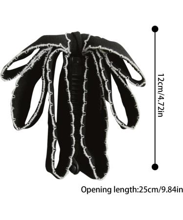 Horsetail Banana Clip Bowknot Banana Hairpin for Women Multi-Functional Hair Shaping Tool for Applying Makeup Indoors Outdoor Parties Washing Your Face Exercising Bathing Black - Buy Online on GoSupps.com