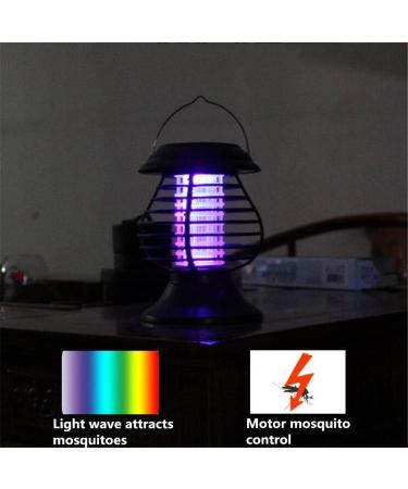 Solar Ultraviolet Insecticidal Lamp Waterproof Flies Mosquitoes and Insects Outdoors Lighting Gardens Patios Lawns Dual Functions - Buy Online on GoSupps.com