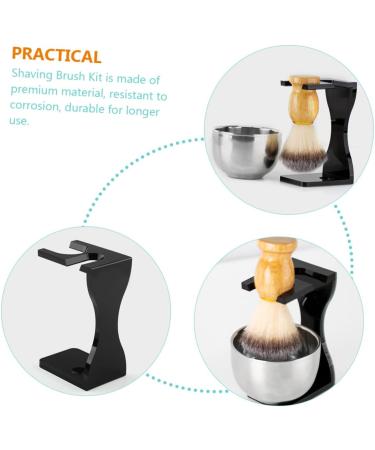 FOMIYES 1 Set Shaving Kit - Shaving Brush Cream Bowl & Duster for Men | Premium Beard Care & Grooming Essentials - Shop Internationally - Buy Online on GoSupps.com