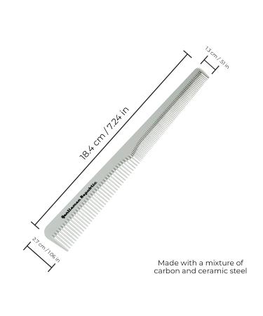 Gentlemen Republic Taper Comb for Fades and Blending - Ideal for Men's Haircuts - Barbershop Quality with Soft Tips and Strong Teeth - Perfect for At-Home Grooming and Styling - Buy Online on GoSupps.com