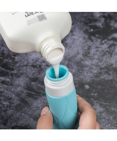 Amomela Silicone Travel Bottles - Leak Proof TSA Approved 3oz Toiletry Containers (5 Pack) | BPA Free Refillable Travel Accessories - Buy Online on GoSupps.com