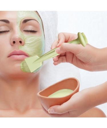 VENCENTE Facial Cleansing Brush Mud Film Applicator Brush - Reusable Double Head Silicone Face Washing Scrubber - Buy Online on GoSupps.com
