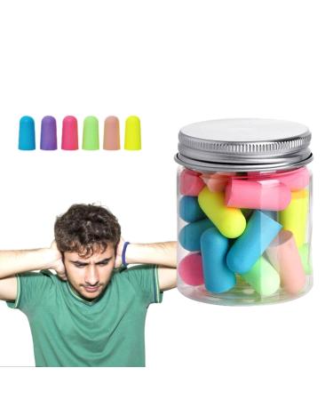 Ultra Soft Ear Plugs Anti-Noise Ear Protection for Concerts - Concert Earplugs Slow Rebound Warm Cotton 24 Mixed Colors