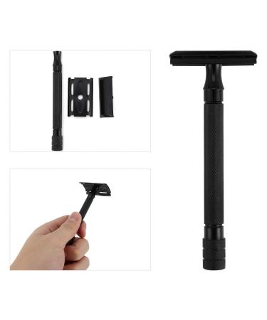 Heallily Double-Sided Razor Plane - Reusable & Compatible with All Razor Blades for Men (Black) - International Shipping Available - Buy Online on GoSupps.com