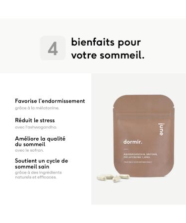 Rhodiole Saffron Melatonin - Sleep Formula - Promotes Sleeping - Repairing Sleep - Relaxing Effect - 30 Capsules - Unique and Patented Formula - June Laboratoire - Buy Online on GoSupps.com