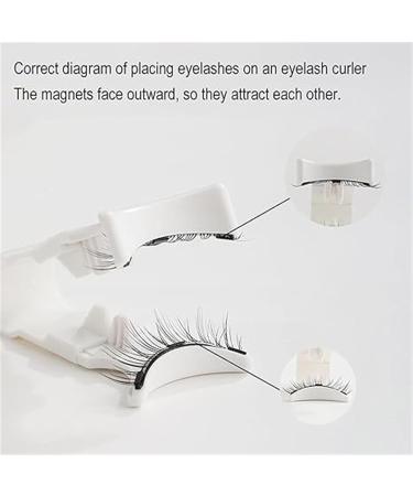 Icerostma Magnetic Eyelashes Icerostma Reusable Magnetic Lashes Icerostma Magnetic Eyelashes With Applicator Magnetic Eyelashes Without Eyeliner Or Glue (Little devil) - Buy Online on GoSupps.com