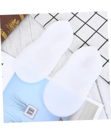 GALPADA 1 Pair Waterproof Beach Socks Womens Breathable Socks Moisturizing Gel Socks Anti- Slid Beach Socks Silicone Sock for Men Moisturizing Socks Men and Women White Foot Protector White M - Buy Online on GoSupps.com