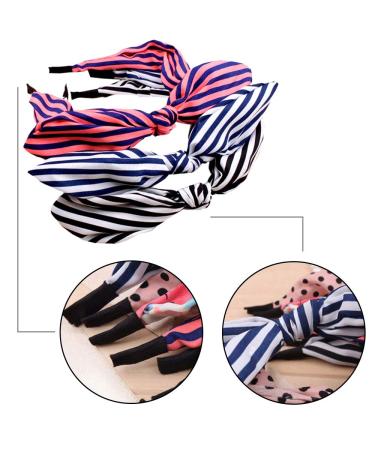 EYXFormula 6 Colorful Headbands: Fashion Floral Polka Dot Stripe Hair Bow Headbands for Women & Girls - Buy Online on GoSupps.com