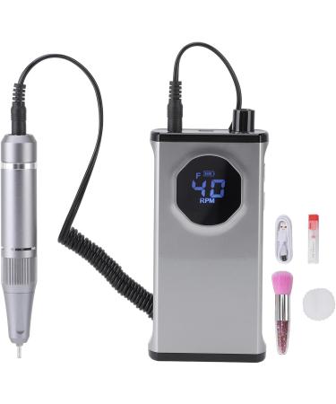 Electric Nail File 40000RPM Electric Nail Drill Forward and Reverse Rotation for Nail Technicians (Gray) - Buy Online on GoSupps.com
