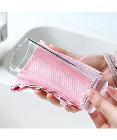 10 Pieces Household Cleaning Cloths Kitchen Dish Towels Fish Scale Wipes Pepsi Cloths Blue_30*40cm - Buy Online on GoSupps.com