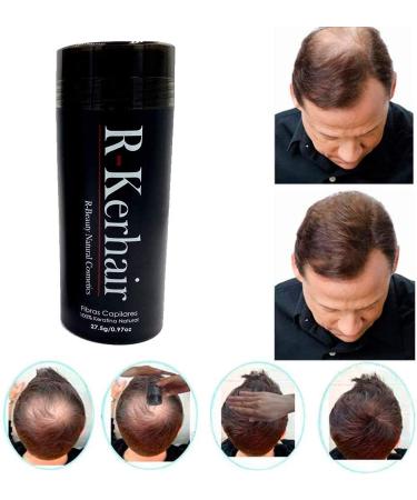Buy R-Kerhair 100% Natural Keratin Thickening Fibers (Black) - Optional Applicator & Fixer - Fast International Shipping - Buy Online on GoSupps.com