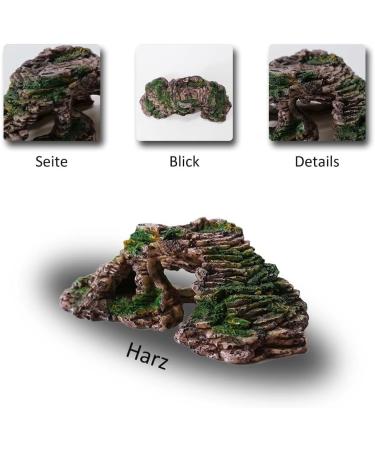 Buy Ctpeng Aquarium Cave Decoration for Betta & Cichlids - Slate Scape Ornament (23cm x 10.5cm x 7.2cm) | International Shipping Available - Buy Online on GoSupps.com