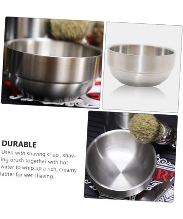 Lalafina Foam Dishwasher Mixing Bowl | Rustproof Steel Facial Cleaning Cup | 9x9x4.9cm Shaving Shell for Men | Ideal Hairdressing Accessory - Buy Online on GoSupps.com