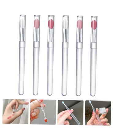 6pcs Silicone Lip Wands - Portable Lip Scrubber & Makeup Applicator Brushes for Lipstick & Eyeshadow - Buy Online on GoSupps.com