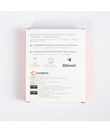 COOSPO BK9S Bluetooth 5.0 Speed & Cadence Sensor - Wireless IP67 Waterproof Bicycle RPM Sensor - Ant+ Compatible Low Energy Technology for Accurate Cycling Performance - Buy Online on GoSupps.com