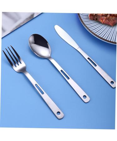 BESPORTBLE Travel Cutlery Titanium Camping Utensils Camping Picnic Cutlery Utensil Set Spoon Fork Knife Portable Picnic Cutlery Kit Camping Cutlery - Buy Online on GoSupps.com