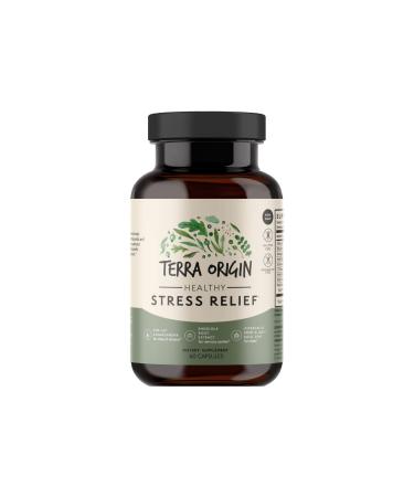 TERRA ORIGIN Healthy Stress Relief Capsules | 60 Capsules | Rhodiola Extract Astragalus Root Holy Basil and KSM-66 Organic Ashwagandha
