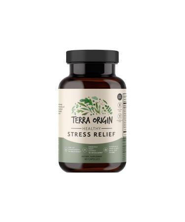 TERRA ORIGIN Healthy Stress Relief Capsules | 60 Capsules | Rhodiola Extract Astragalus Root Holy Basil and KSM-66 Organic Ashwagandha - Buy Online on GoSupps.com