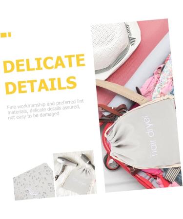DRESSOOS 4pcs Hair Dryer Storage Bag Anti-scratch Bags Hair Dryer Holders Hair Dryer Organizer Bag Hair Dryer Organizers Creative Storage Bag Outdoor Hair Dryer Bags Travel Supplies 33.00X30.00X0.50CM Light Grey - Buy Online on GoSupps.com