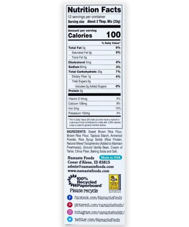 Namaste Foods Gluten Free Sugar Free Muffin Mix 397g (Pack of 6) - Buy Online on GoSupps.com