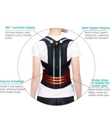 Posture Corrector Back Lumbar Support Belt Brace Straightener Shoulder Upright Support Trainer for Body Correction and Neck Pain Relief for Women Men (Size : X-Small) (XXXXL) (Small) - Buy Online on GoSupps.com