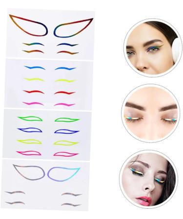 Abaodam 12 Sets Paper Stage Eyeliner Sticker Eyeliner Decal Eyeliner Sticker Makeup Tool - Buy Online on GoSupps.com