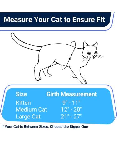 Cat Harness and Leash - Escape Proof Choke Free Lightweight OutdoorBengal - Vest + Lead for Walking Cats (M) Adult Black - Buy Online on GoSupps.com