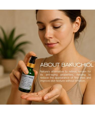 Nature Skin Shop Bakuchiol Serum - Natural Retinol Alternative for the Appearance of Fine Lines & a More Youthful Look - Gentle Pro-Aging Serum for Sensitive Skin - Buy Online on GoSupps.com