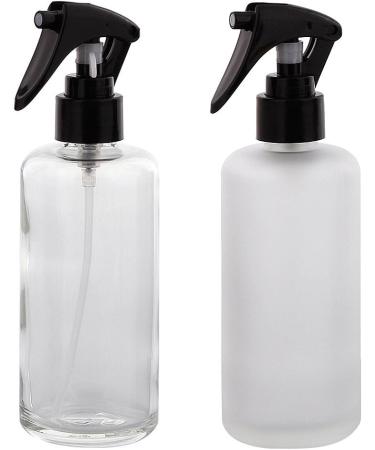 200 ml Glass Spray Bottle Set - 2-Pack Clear & Matt Kosmetex with Atomizer - Perfect for Travel & Home Use - Buy Online on GoSupps.com