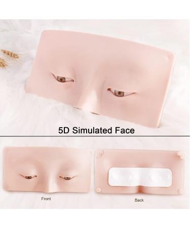Silicone Makeup Practice Face Board for Beginners - Professional Eyebrow and Eye Training Tool (White) - Buy Online on GoSupps.com