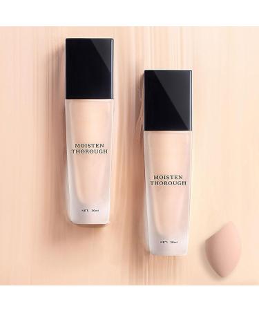 Lanerna Foundation Foundation for women soft matte liquid full coverage foundation long lasting waterproof 30 ml Ivory - Buy Online on GoSupps.com