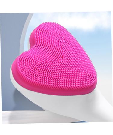 FOMIYES Heart-Shaped Silicone Facial Cleansing Brush Manual Face Scrubber & Basting Brush for Deep Cleaning | International Shipping Available - Buy Online on GoSupps.com