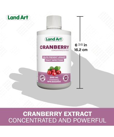 Liquid Cranberry Extract 500ml Concentrated Formula - for Urinary Tract Infections - Antioxidant - Sugar Free GMO-Free - Gluten Free - Vegan - Made in Canada - Buy Online on GoSupps.com